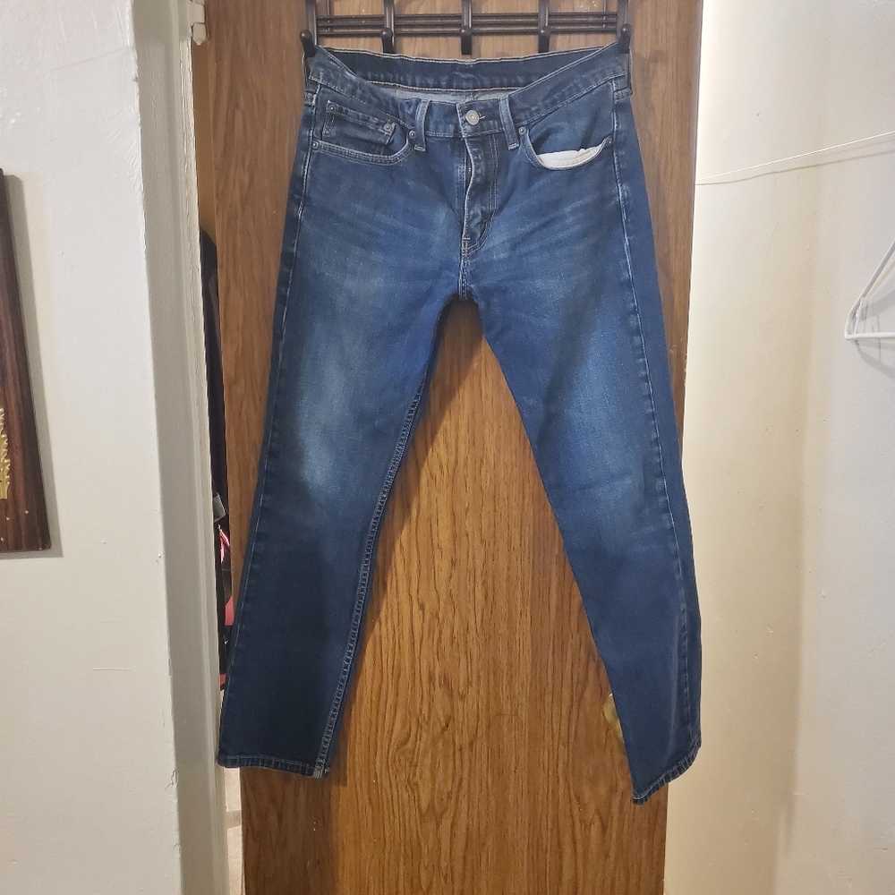 Levi Strauss and co , blue denim wash